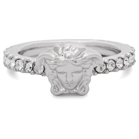 silver versace medusa ring|versace engagement rings.